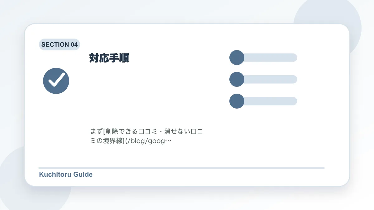 対応手順の要点図解