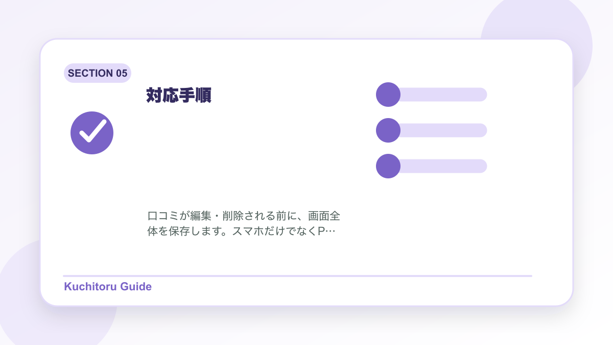 対応手順の要点図解